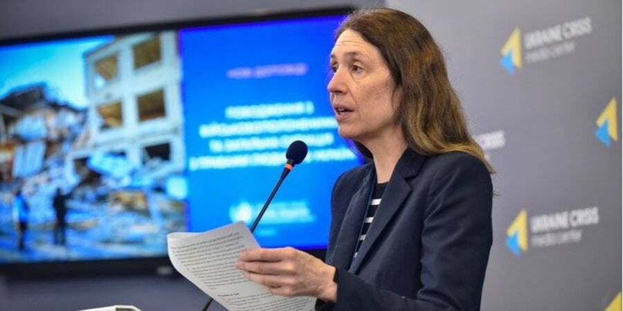 The head of the UN human rights monitoring mission in Ukraine Matilda Bogner, who announced the execution of 25 Russian prisoners of war (Photo:Моніторингова місія ООН з прав людини / UN Human Rights Monitoring Mission / Facebook)