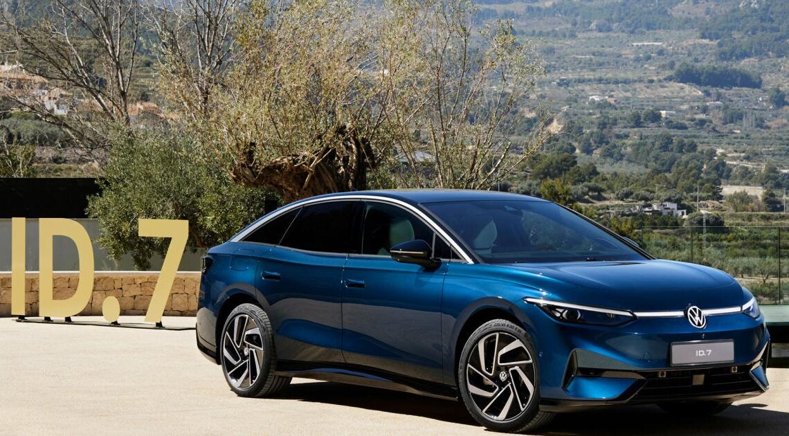 VW's ID.7 electric sedan offers a WLTP range of 435 miles