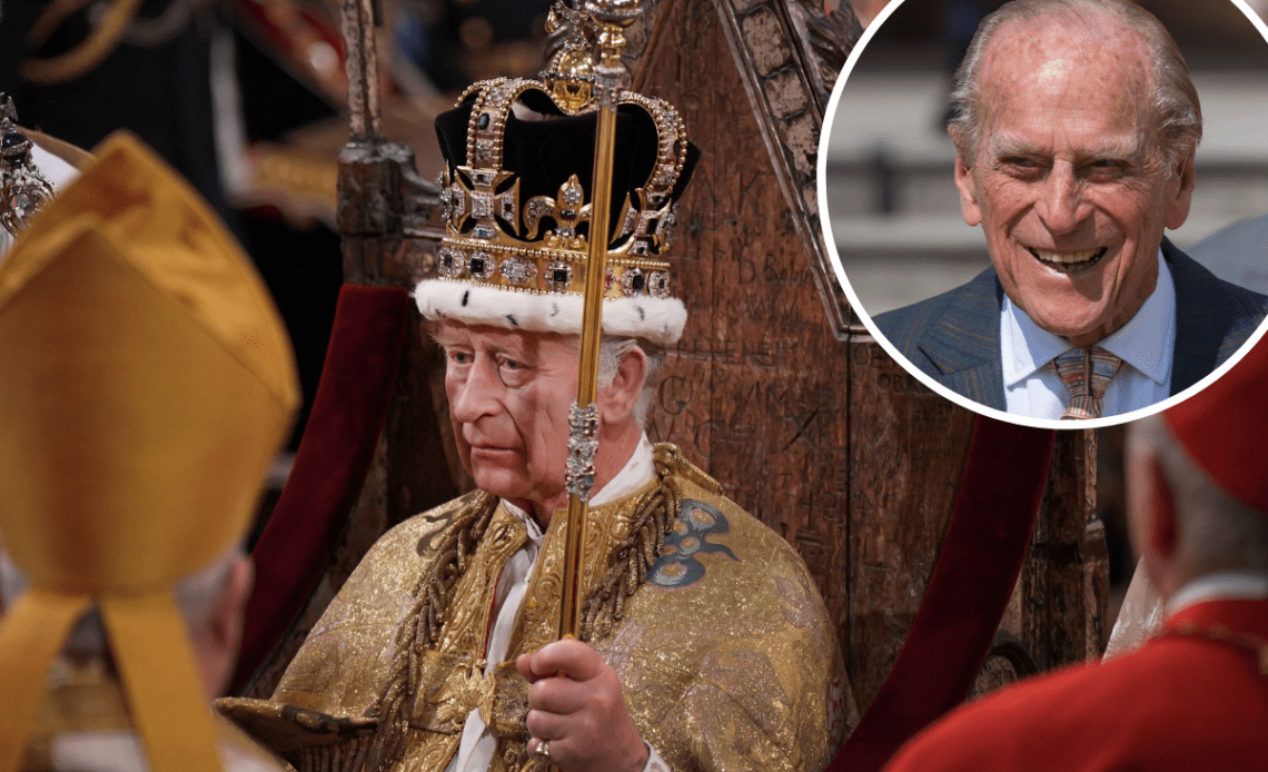 King Charles III paid tribute to Prince Philip at Coronation