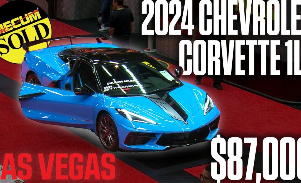 SOLD for $87,000 2024 Chevrolet Corvette 1LT Coupe // Mecum Las Vegas 2023