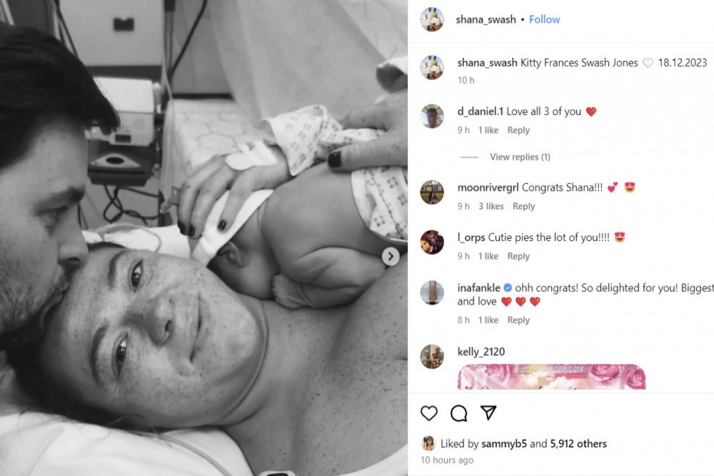 Shana Swash gives birth to baby daughter Kitty - Instagram-ShanaSwash