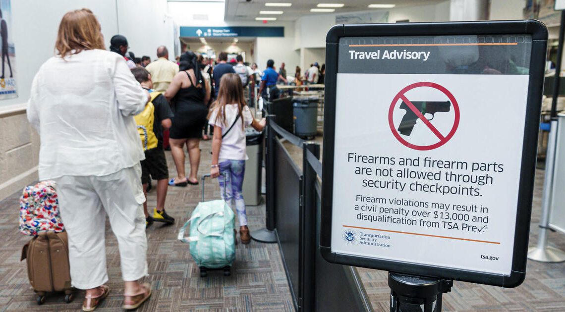 TSA stops a woman from bringing a loaded gun onto a Christmas Eve flight at Reagan National Airport