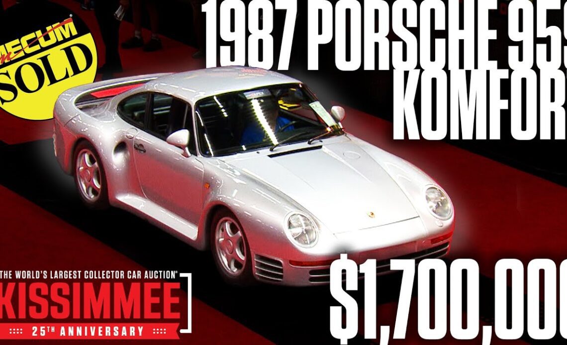 SOLD FOR $1.7 Million 1987 Porsche 959 Komfort // Mecum Kissimmee 2024