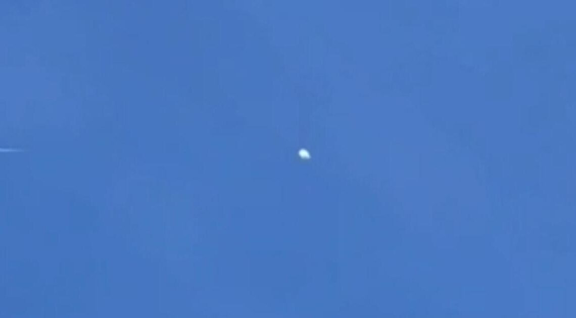 High-altitude balloon seen flying over U.S.