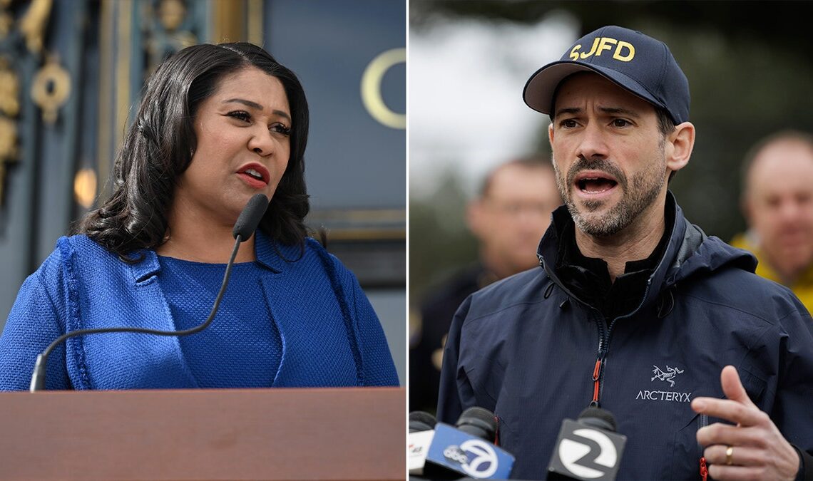 San Francisco Mayor London Breed and San Jose Mayor Matt Mahan split