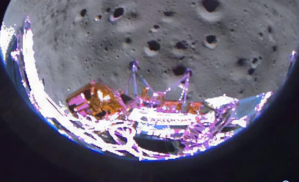 Sideways moon landing cuts mission short, private lunar lander expected to cease operations Tuesday