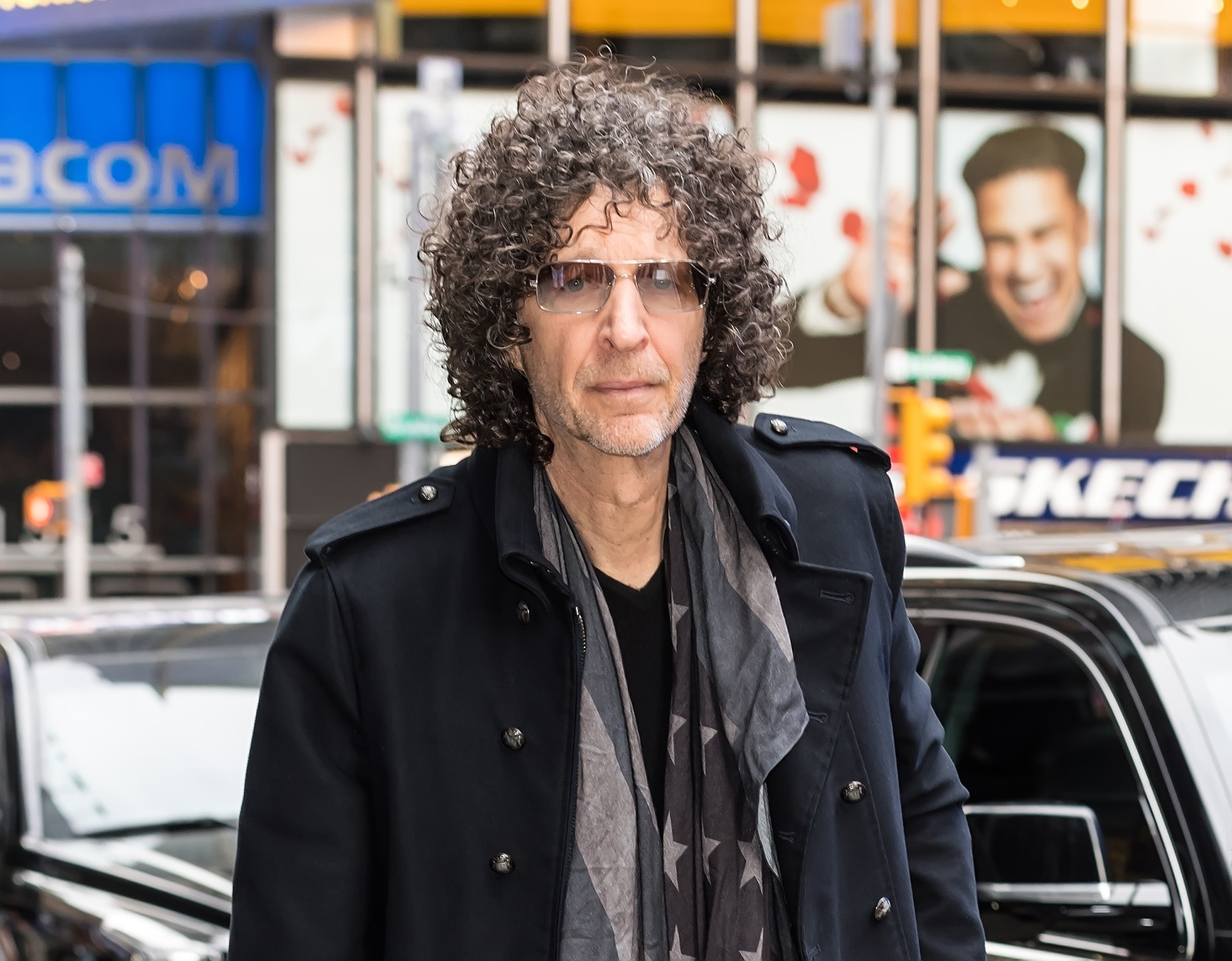 PHOTO: Howard Stern is seen arriving to the ABC studio for GMA, May 9, 2019, in New York.