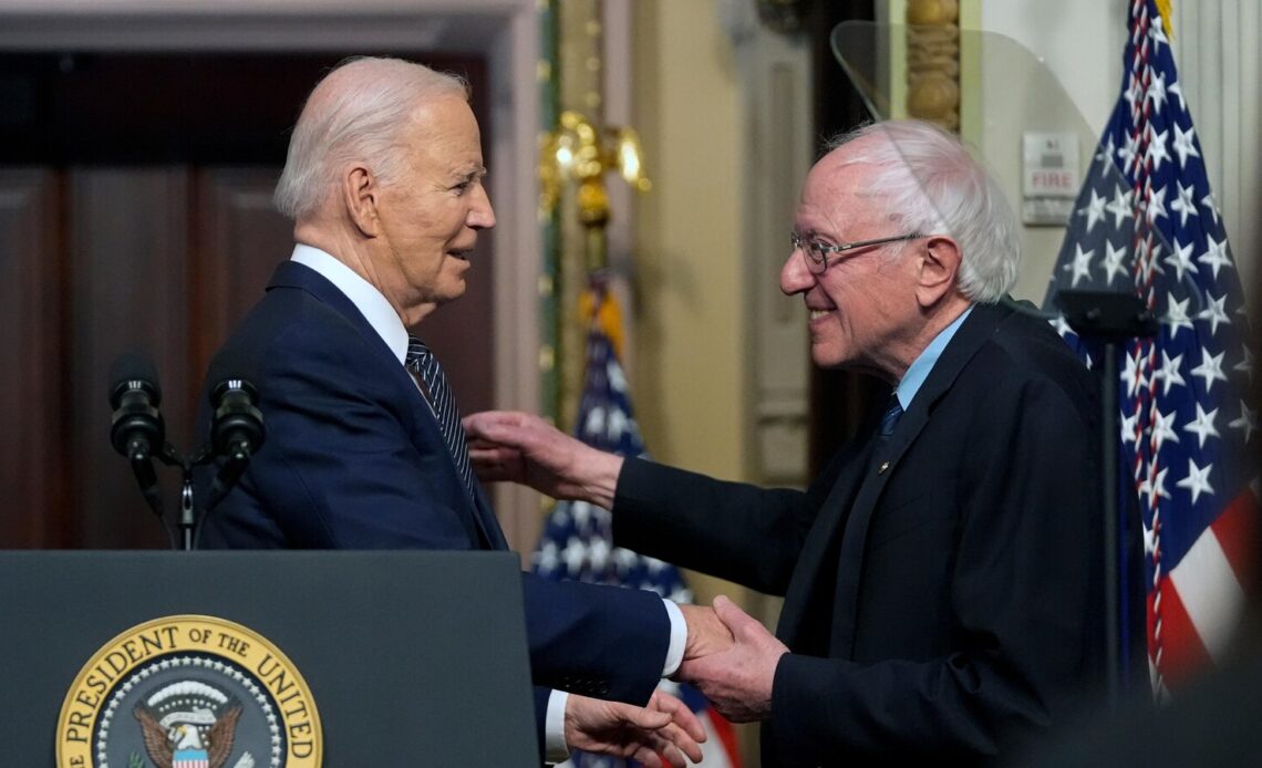 Biden and Sen. Bernie Sanders join forces to promote lower health care costs, including for inhalers