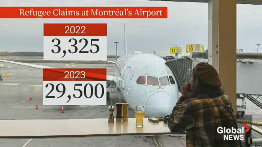 Click to play video: 'Surge in refugee claimants putting pressure on Canadian airports'