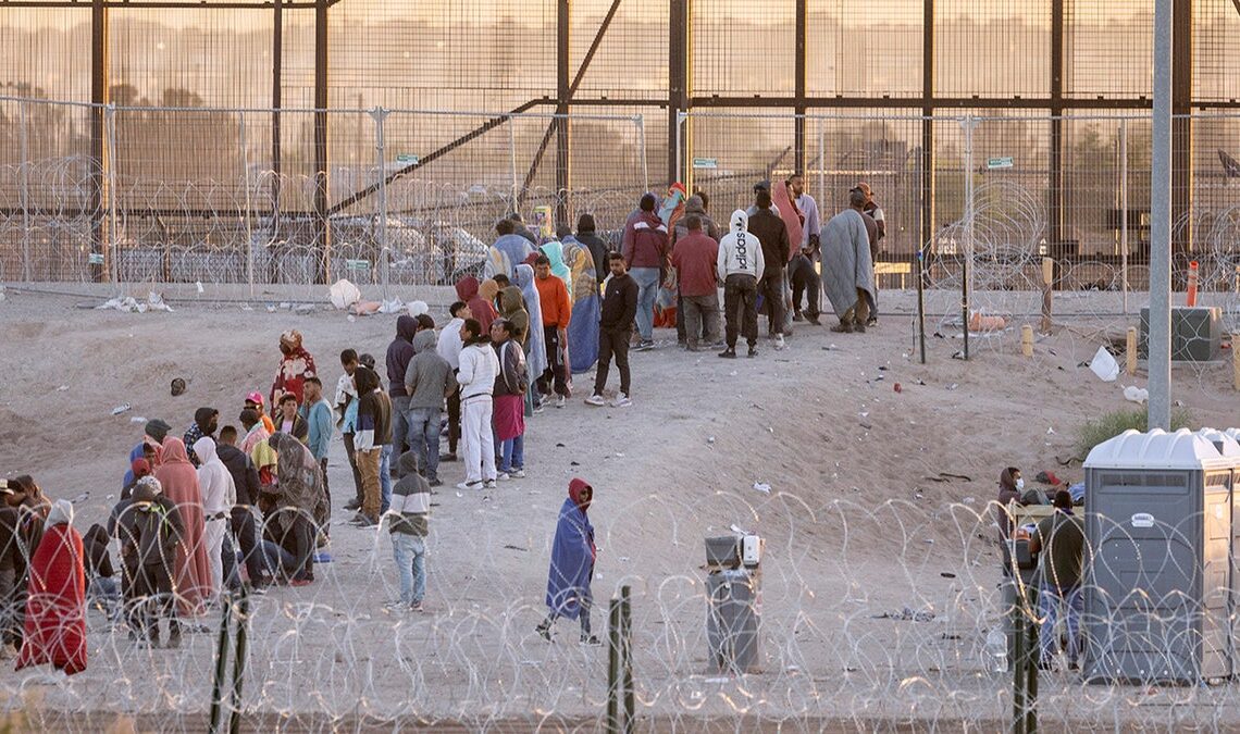 Migrants near El Paso