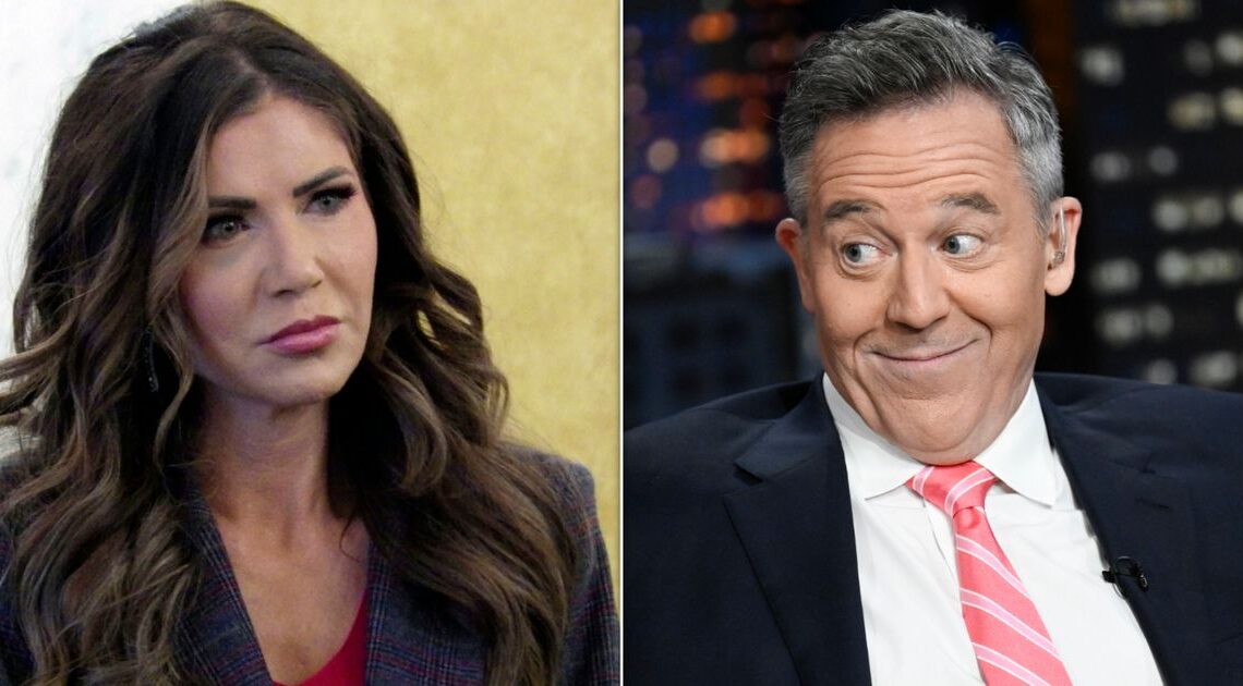 Greg Gutfeld Brutally Mocks Kristi Noem After Last-Minute Cancellation