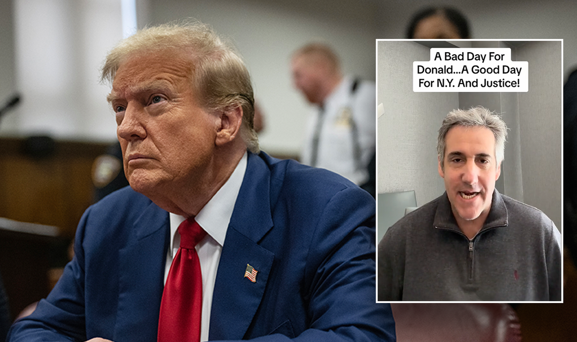 Former President Trump and Michael Cohen