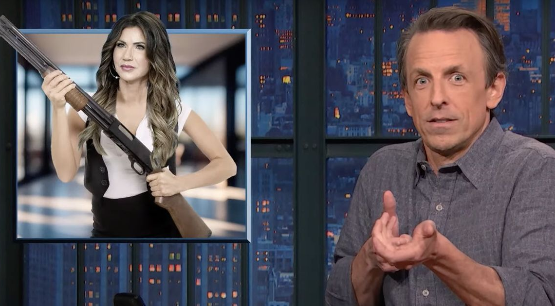 Seth Meyers Sums Up Kristi Noem's 'Humiliation Tour' With Excruciating Supercut