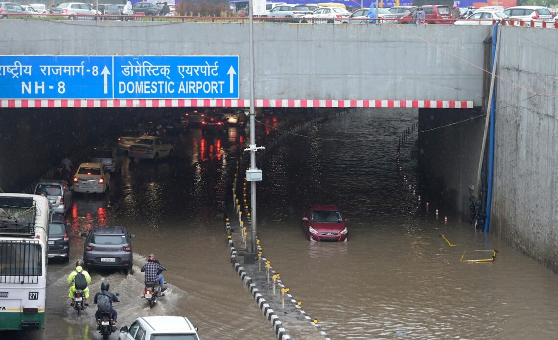 Days after heatwave, intense rain causes roof collapse at New Delhi airport, killing 1 person