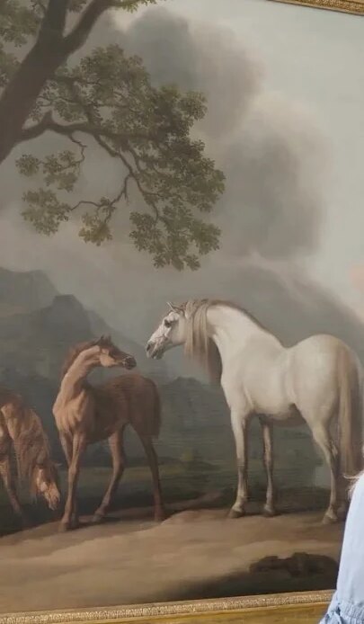 George Stubbs’s lyrical masterpiece: ‘Mares and Foals in an extensive landscape’.