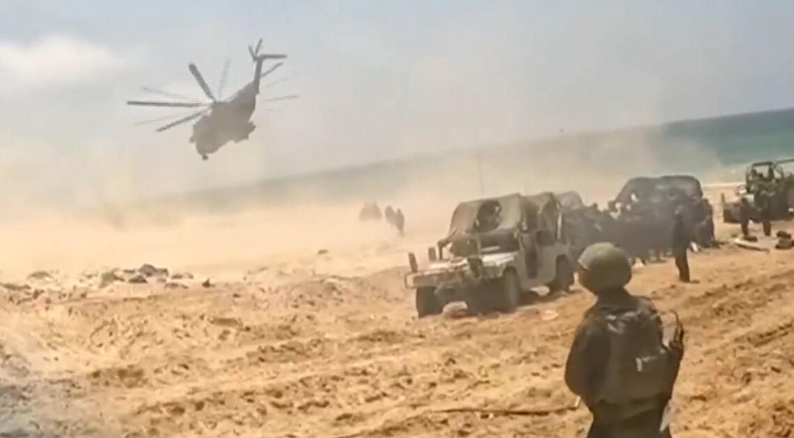 New video shows raid that rescued Israeli hostages