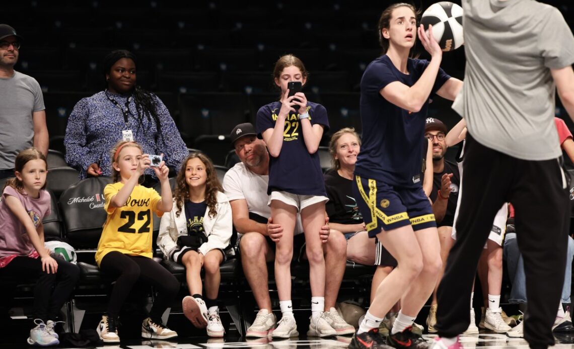 WNBA fans watch Caitlin Clark