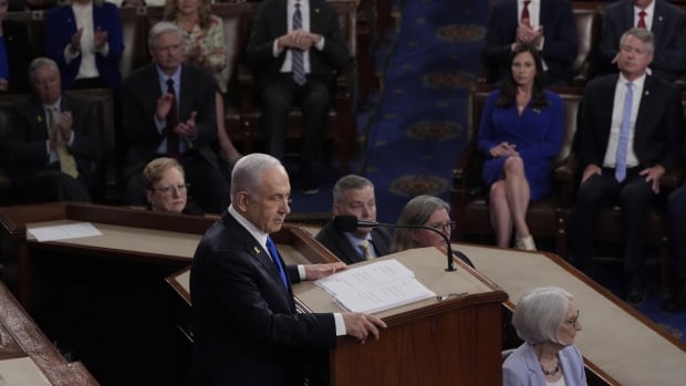 In fiery speech to U.S. Congress, Netanyahu slams protesters against Gaza war as 'useful idiots' for Iran