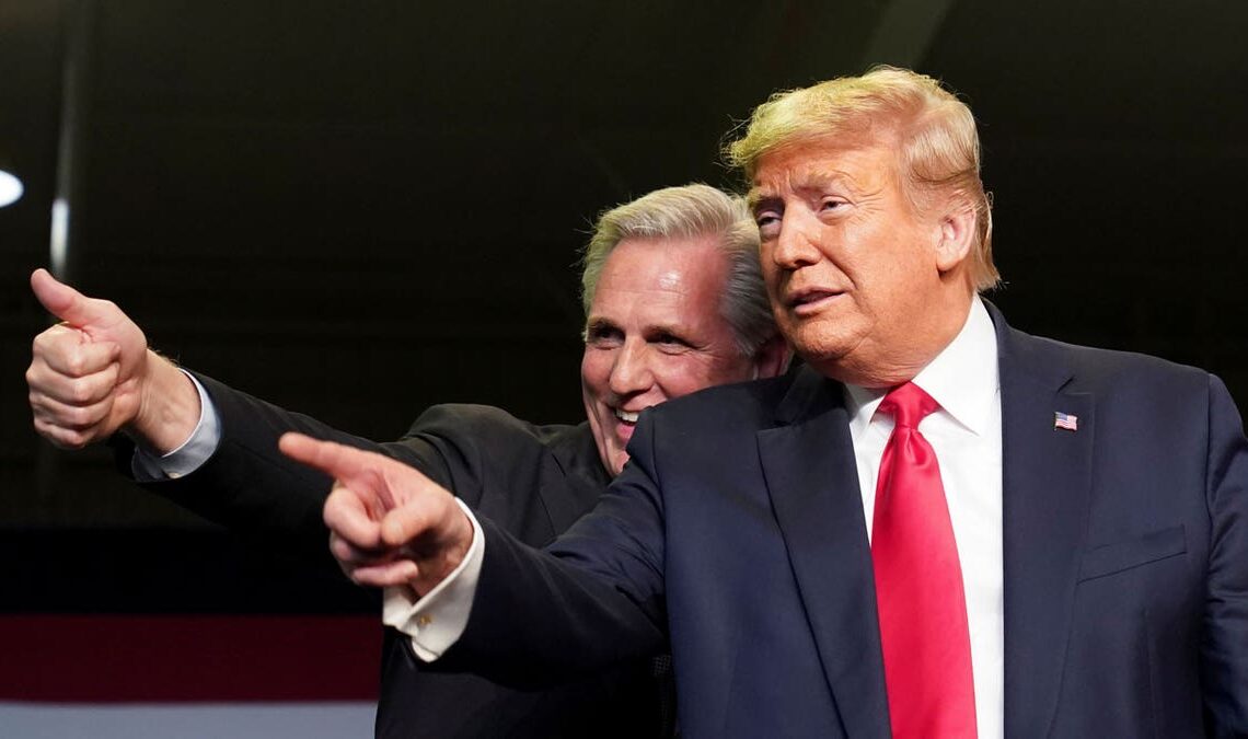 Kevin McCarthy Trump at rally