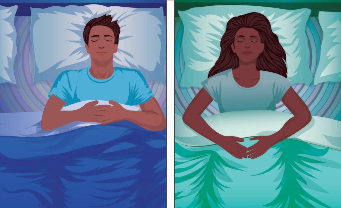 Specialists say there are benefits to couples sleeping separately