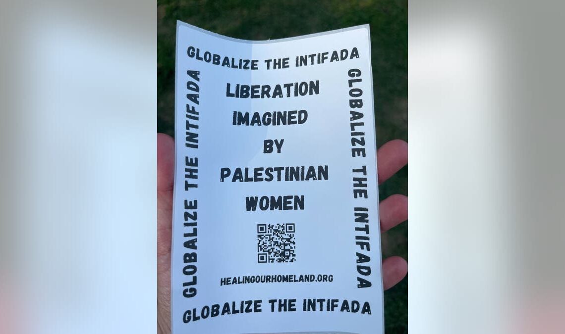 'globalize the intifada' sign