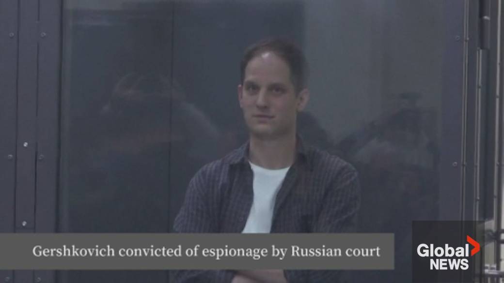 Click to play video: 'WSJ reporter Evan Gershkovich sentenced in Russia to 16 years in penal colony'