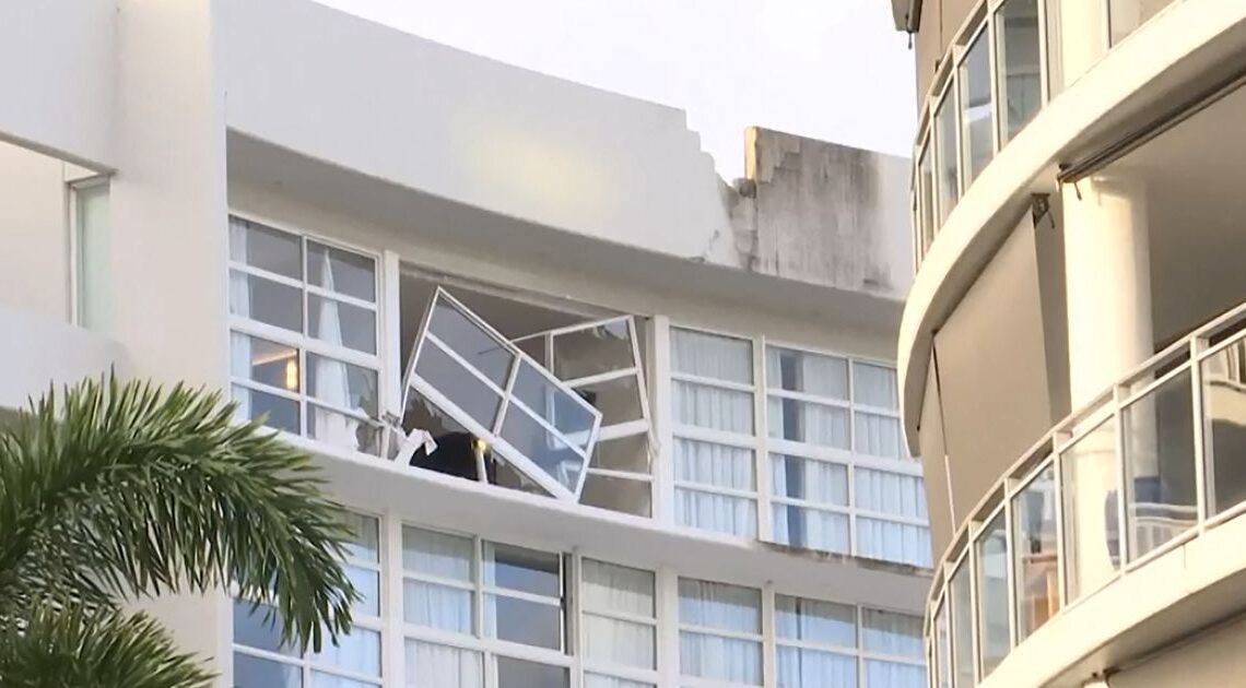 Helicopter Crashes On Hotel Roof In Cairns, Australia