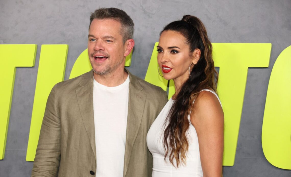 Matt Damon and his wife Luciana