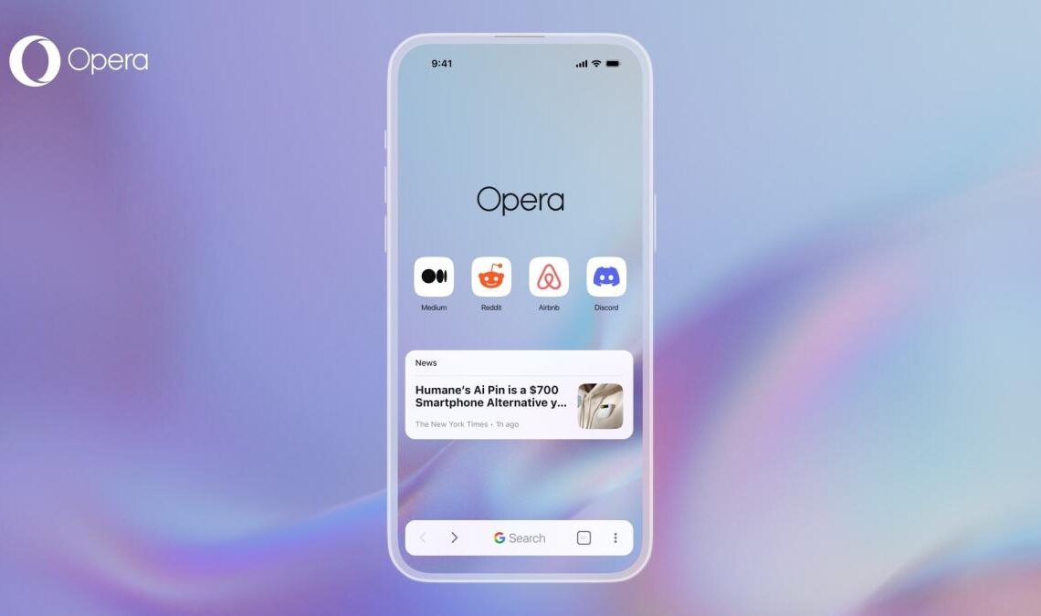 Opera's AI-focused web browser One is now on iOS