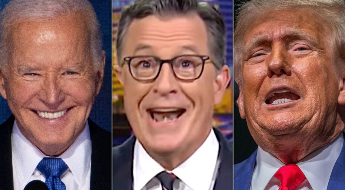 Stephen Colbert Gives Biden Fact-Check About What Trump ‘Built’