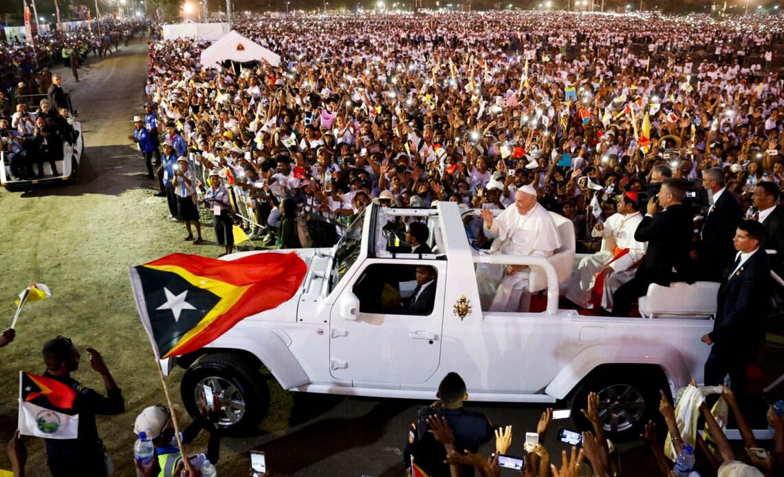 East Timor turns out in force for mass with Pope Francis | Religion News