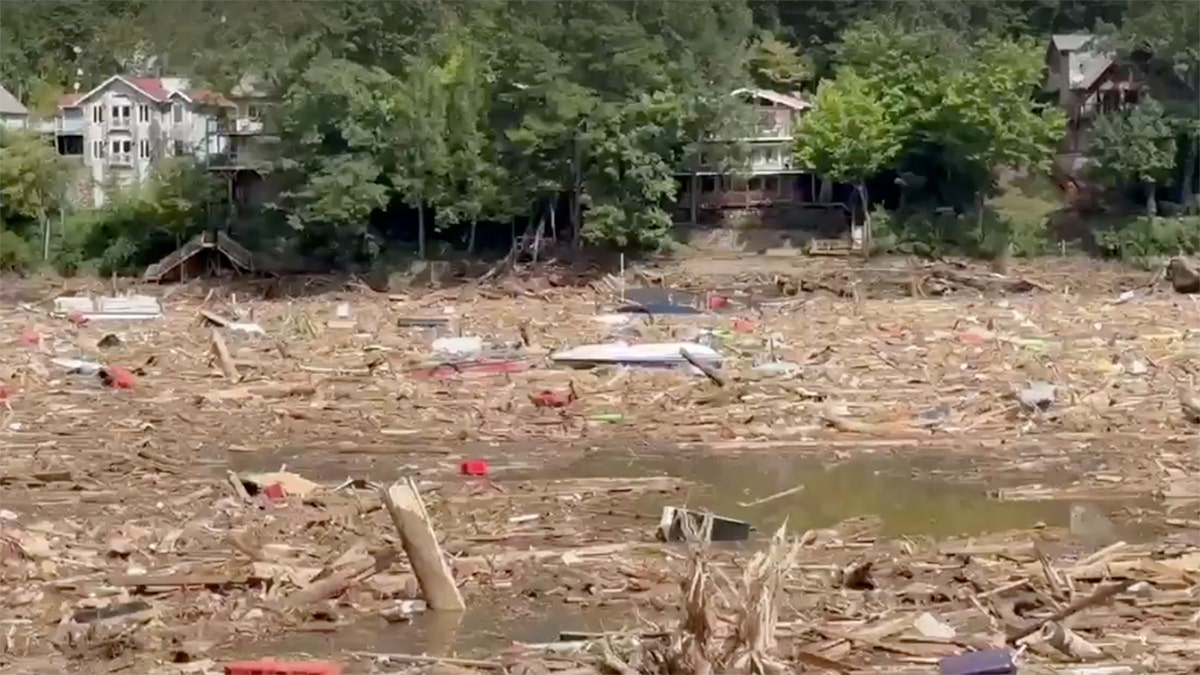 Helene impacts on Lake Lure