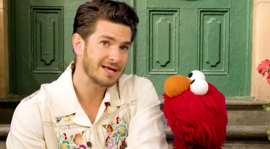 Andrew Garfield Opens Up To Elmo About Remembering His Late Mother Lynn In Heartfelt Clip