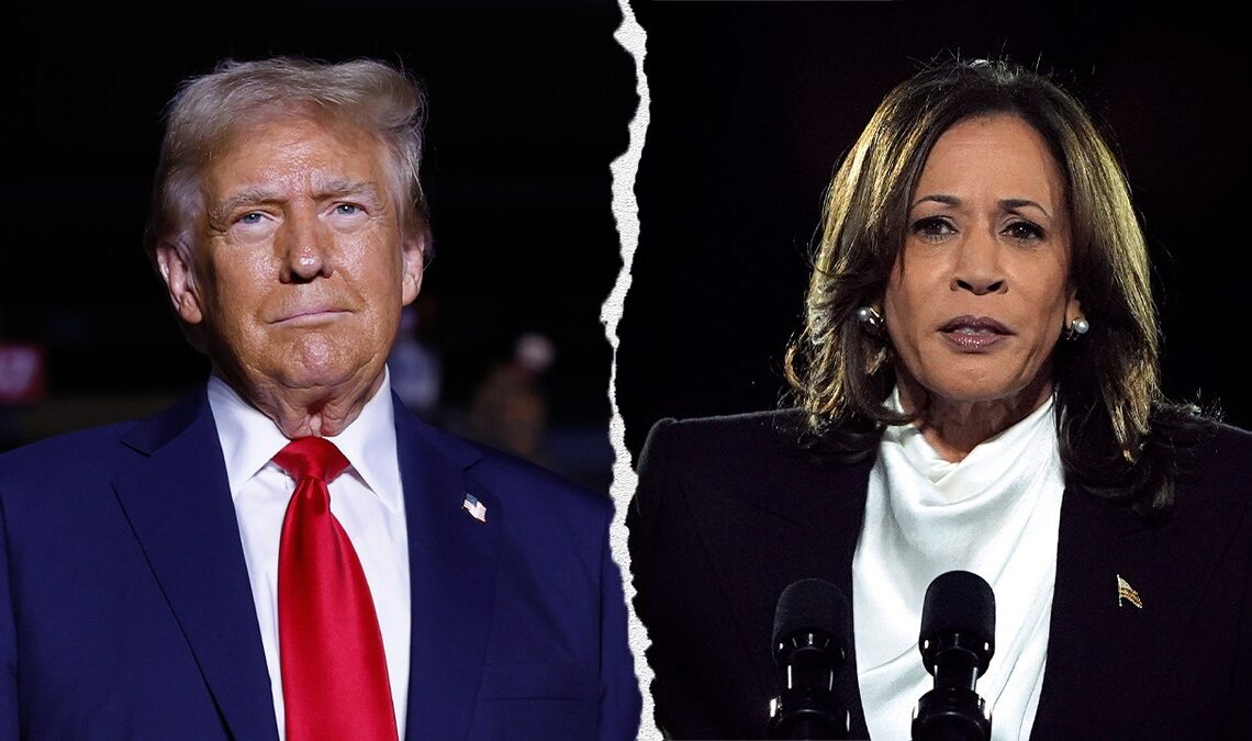 Trump and Harris