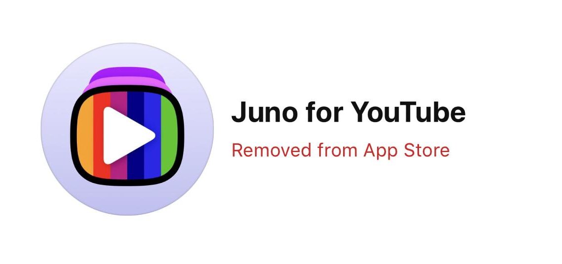 Google allegedly got the Juno YouTube app removed from the Vision Pro App Store