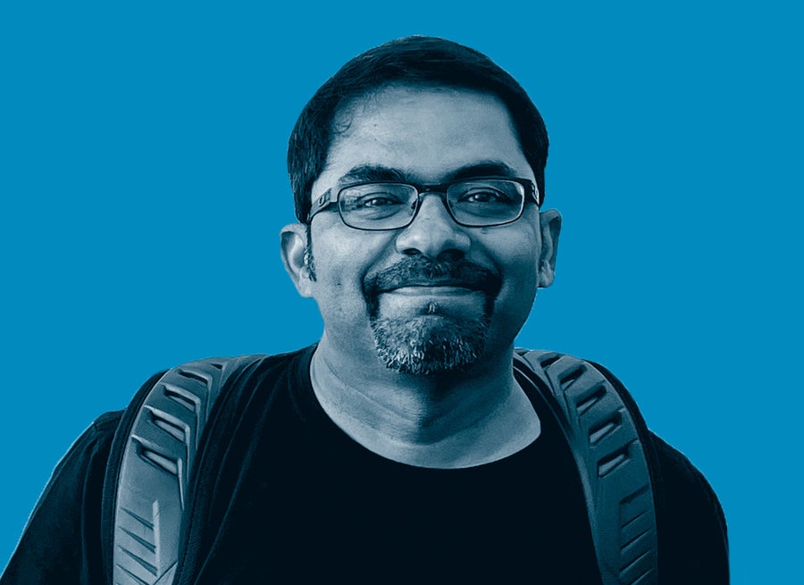 Close up image of Madhukar Pai