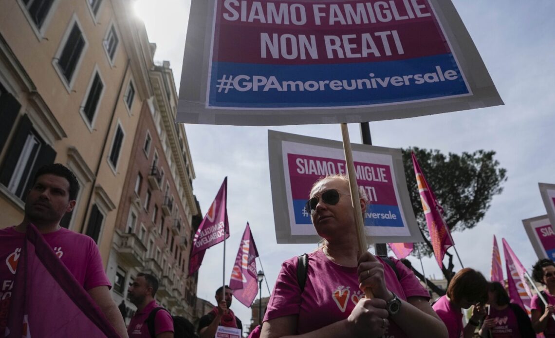 Italy expands ban on surrogacy to overseas. Critics say it targets same-sex couples