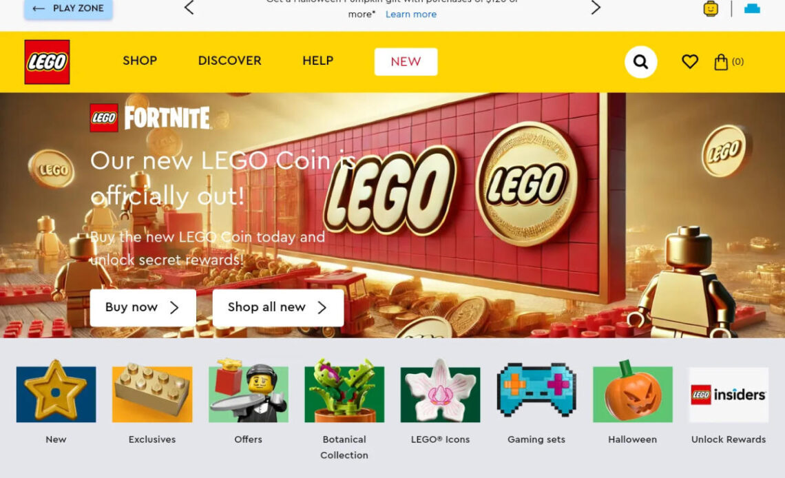 Lego's website was hacked to promote a crypto scam