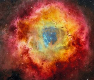 An uncropped version of the rosette nebula image