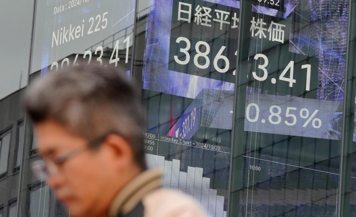 Stock market today: Asian shares fall after Wall Street pulls back from its records