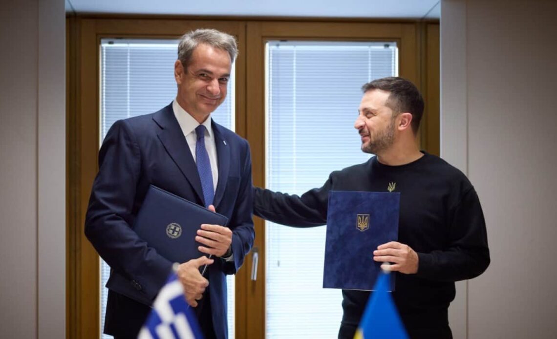 Ukraine and Greece sign bilateral security agreement in Brussels