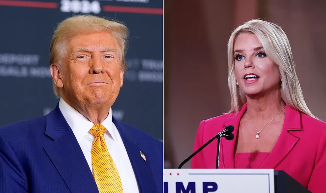 President-elect Donald Trump and nominee for AG Pam Bondi