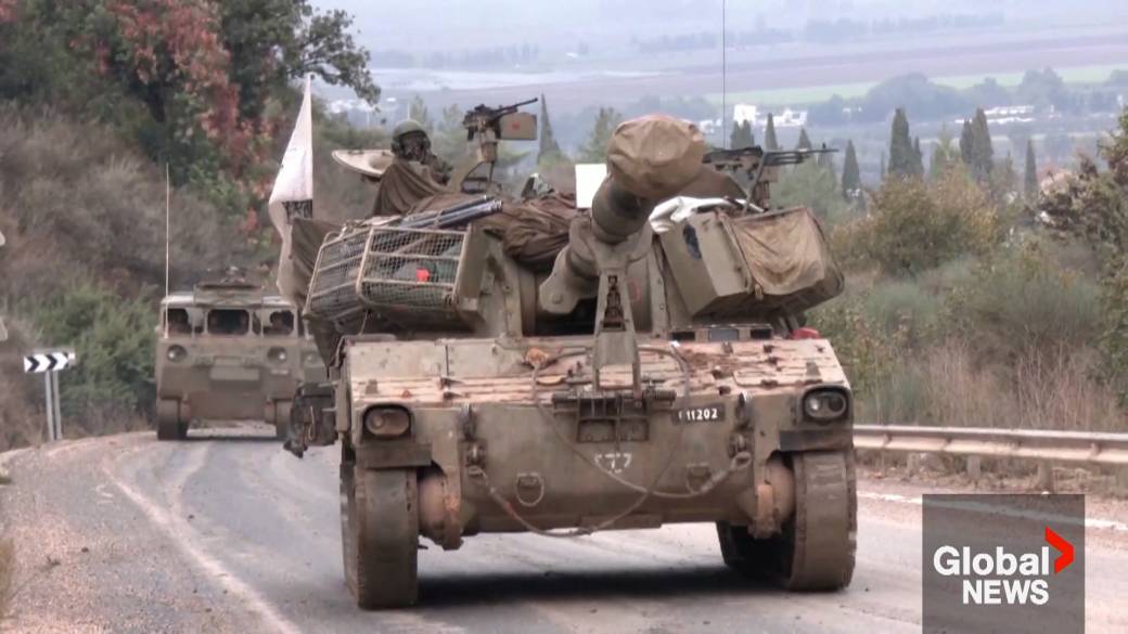 Click to play video: 'Israel-Lebanon ceasefire takes effect'