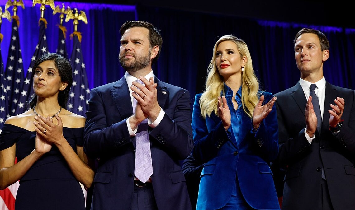 Usha Vance, JD vance, Ivanka Trump and Jared Kushner