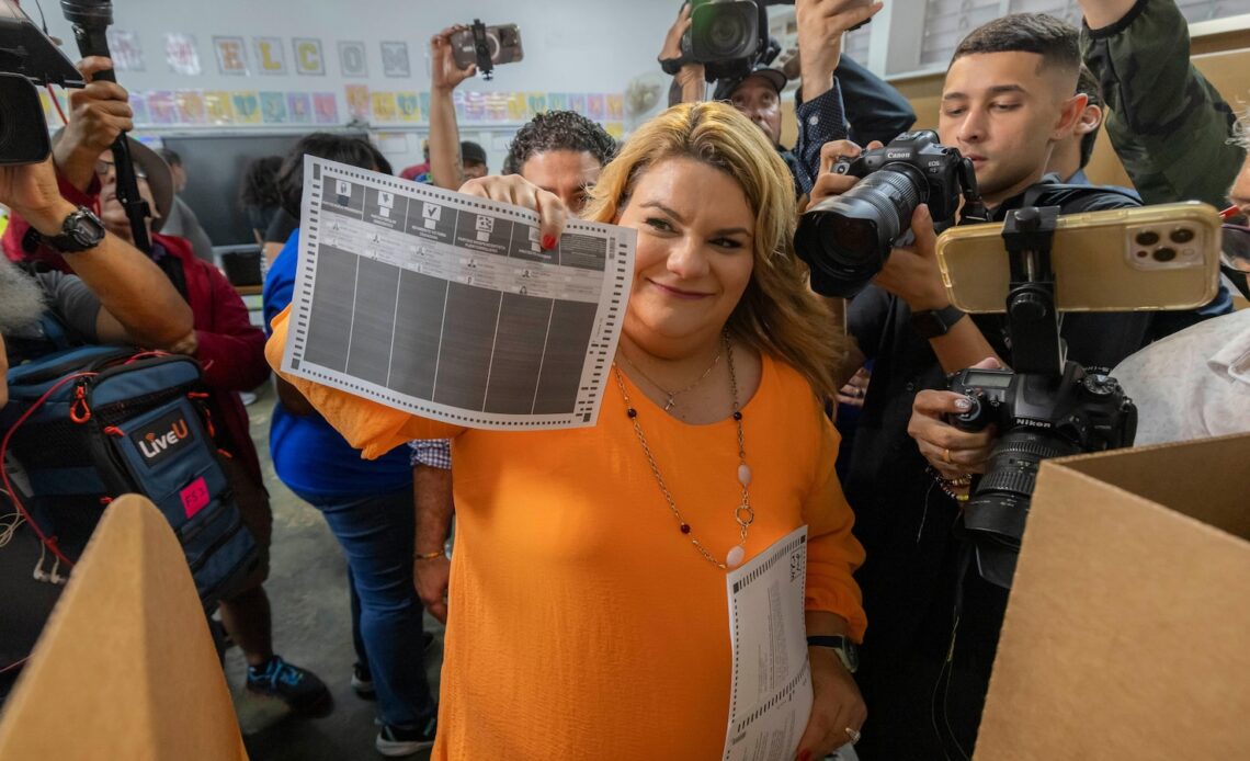 Jenniffer González of Puerto Rico's pro-statehood party edges ahead in gubernatorial election