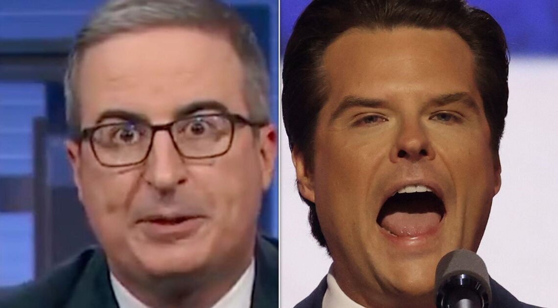 John Oliver Reveals The Matt Gaetz Joke His Lawyers Warned Him Not To Make