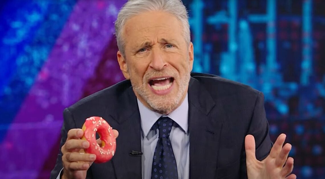 You Will Never Unsee What Jon Stewart Did To A Doughnut To Show Trump's GOP