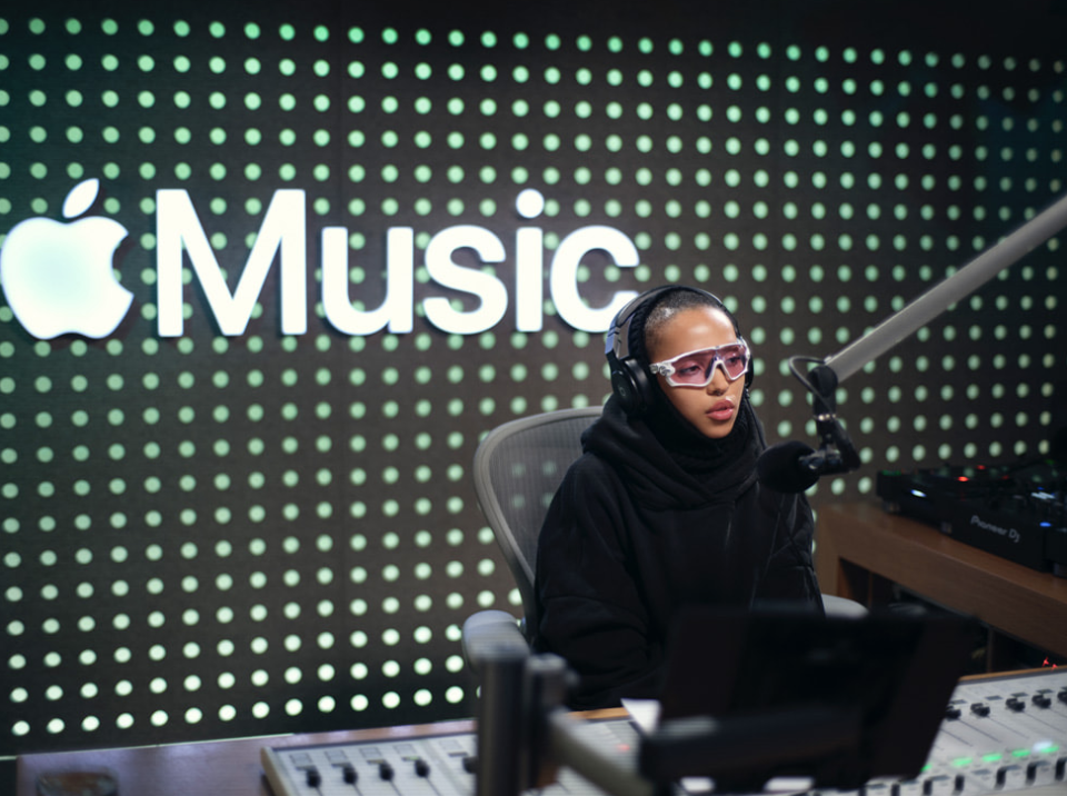 FKA Twigs manning the faders.