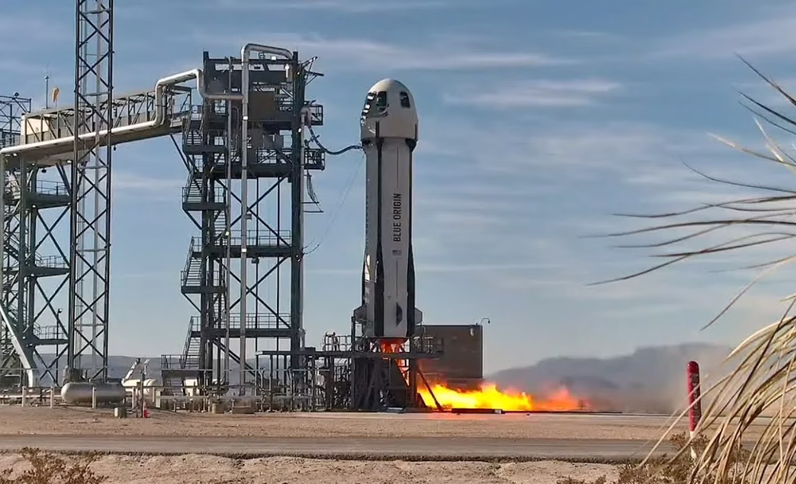 Watch live! Blue Origin to launch NS-30 crew to suborbital space - YouTube