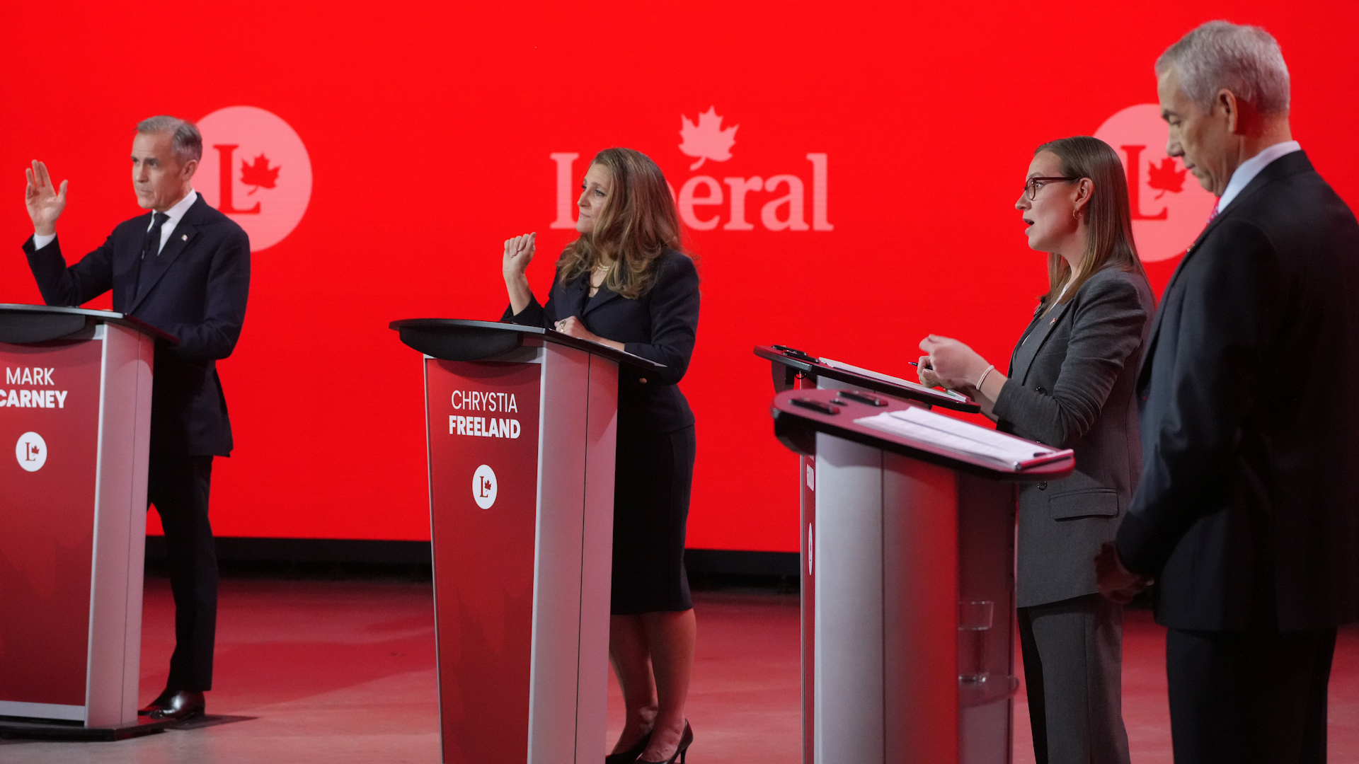 Click to play video: 'Trump threat overshadows 1st Liberal leadership debate'